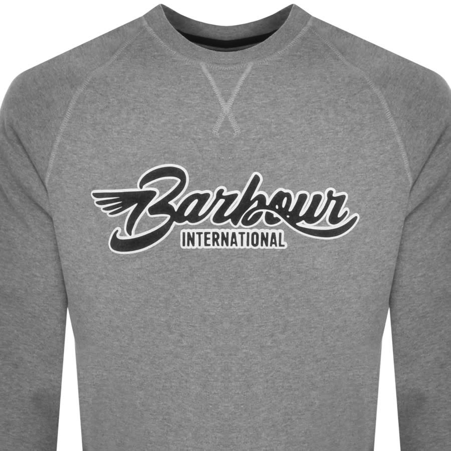 Alternative Image for ProductBarbour International Flyer Sweatshirt Grey2